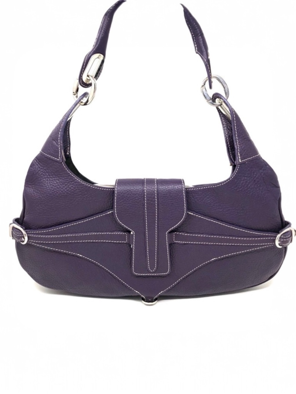 GUIA’s plum colored leather purse, made in Italy - NWOT